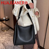 Women's 2-Piece Shoulder Bags Set Large Capacity PU Leather Handbags