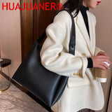 Women's 2-Piece Shoulder Bags Set Large Capacity PU Leather Handbags