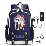 USB Large-Capacity Youth Schoolbag Minato Aqua Backpack