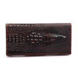 Crocodile Pattern Leather Wallet for Men