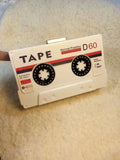 Transparent Tape Cassettes Clutch Evening Bag