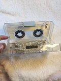 Transparent Tape Cassettes Clutch Evening Bag