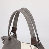 Canvas Women's Shoulder Bag Patchwork Handbags Ladies Tote Crossbody Bag