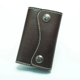 Vintage Japanese Leather Keychain Wallet for Men Women
