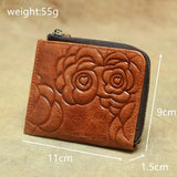 Vintage Ladies Small Purse with Weave Pattern and Rose Prints