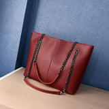 Hot Women Chain Handbags Large Leather Shoulder Bag Tote