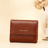 Women Wallet Coin Purses Oil Wax Skin Coin Wallet Key Bag