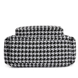 Houndstooth Handbags Canvas Female Packages England Style Classic Cluch