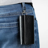 Retro Oil Wax Leather Key Bag 3-Fold Multifunctional Holder