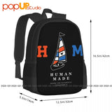 Human Sailboat Backpack Large Capacity Eco Friendly Art Print