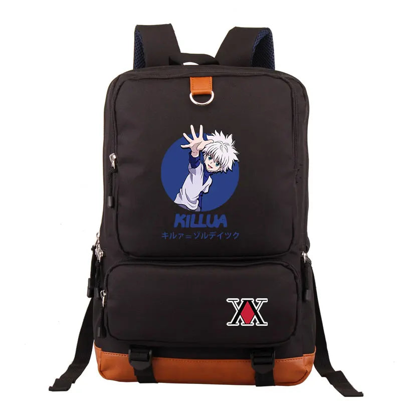 Hunter x Hunter Canvas HxH Women Backpack High Capacity Student BookBag