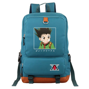Hunter x Hunter Canvas HxH Women Backpack High Capacity Student BookBag