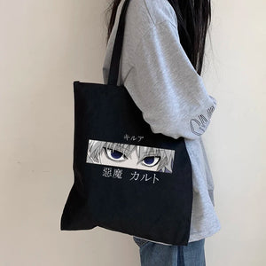 Hunter x Hunter Canvas Bag Casual Japanese Large-Capacity Female Shopping Bag
