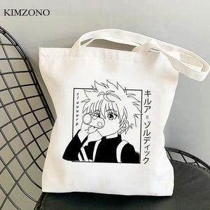 Hunter x Hunter shopping bag tote handbag jute woven eco-friendly sacolas