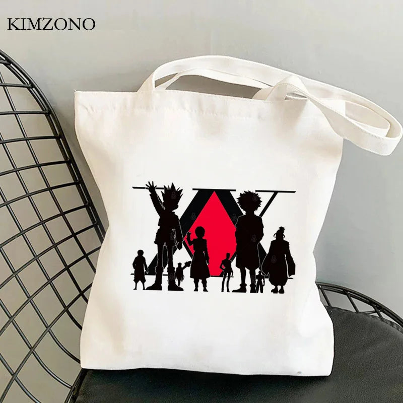 Hunter x Hunter shopping bag tote handbag jute woven eco-friendly sacolas
