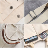 Canvas Totes Messenger Bag Large Capacity Shoulder Bag