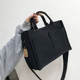 Canvas Totes Messenger Bag Large Capacity Shoulder Bag
