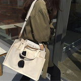 Canvas Totes Messenger Bag Large Capacity Shoulder Bag