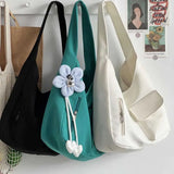 Canvas Handbag Women's Casual Large Capacity Shoulder Messenger Tote Bag