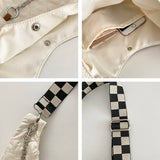 Adjustable Shoulder Bag Heart Quilting Messenger Tote Bag