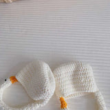 Kids' Knitted Goose Shoulder Bag Boys Girls Tote Small Wallet