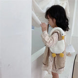 Kids' Knitted Goose Shoulder Bag Boys Girls Tote Small Wallet
