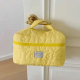 Floral Nylon Makeup Bag Organizer with Zipper
