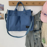 Hylhexyr Shopping Bag High Handbags Cotton Messenger Tote Shoulderpurses Bags