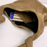 Women's Corduroy Handbag Shoulder Bag Casual Tote Bag