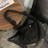 Women's Corduroy Handbag Shoulder Bag Casual Tote Bag