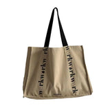 Female Canvas Tote Schoolbag Shopping Bag Handbag