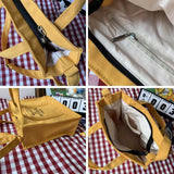 Female Messenger Bags Letter Printing Cloth Tote Bag With Long Shoulder Strap