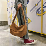 Female Small Satchel Corduroy Single Shoulder Bag