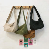 Female Small Satchel Corduroy Single Shoulder Bag