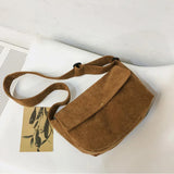 Female Small Satchel Corduroy Single Shoulder Bag