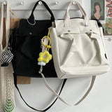 Female Canvas Tote Messenger Bag Shoulder Handbag Schoolbag Zipper