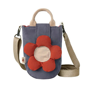 Girl's Small Flower Shoulder Bag Casual Tote Messenger Bag