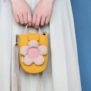 Girl's Small Flower Shoulder Bag Casual Tote Messenger Bag