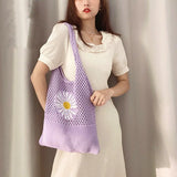 Girl's Daisy Shoulder Bag Casual Tote Handbag