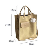 Canvas Crossbody Bag Shoulder Bag Student's Shopping Beach Travel