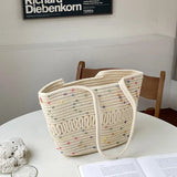 Large Capacity Summer Beach Bag Colored Dot Woman Shoulder Bags