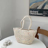 Large Capacity Summer Beach Bag Colored Dot Woman Shoulder Bags