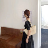 Large Capacity Summer Beach Bag Colored Dot Woman Shoulder Bags