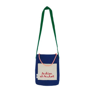 Letter Printed Canvas Messenger Bag for Kids