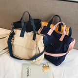 Casual Canvas Shoulder Bag with Adjustable Strap