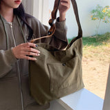 One Shoulder Portable Nylon Cloth Bag Women Large Capacity