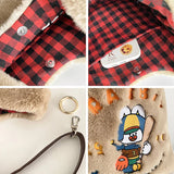Rabbit Embroidery Travel Shoulder Bag Plush Crossbody Messenger Bags