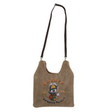 Rabbit Embroidery Travel Shoulder Bag Plush Crossbody Messenger Bags
