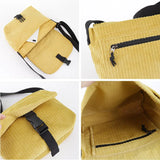 Retro Corduroy Shoulder Bag Square Messenger Bags For Women Handbag