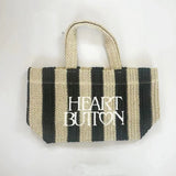 Straw Hollow Out Woven Tote Stripe Ladies Shoulder Bag Large Handbag